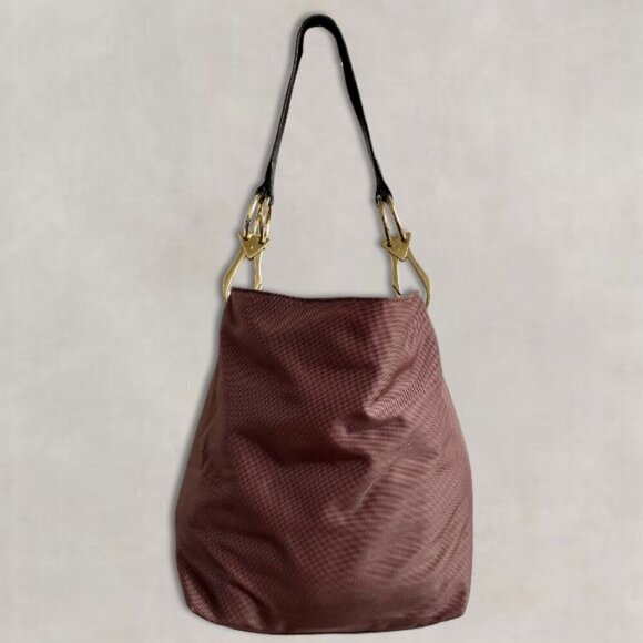 JPK Paris Bucket Bag Snap Closure Functional Pockets Removable Strap Brown W OS - Picture 2 of 15